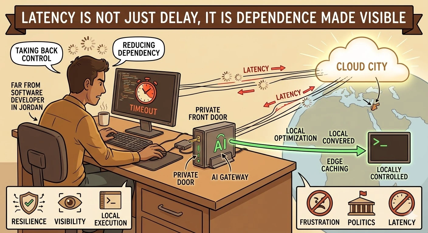 Latency Is Political When You Live Far from the Center
